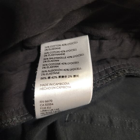 Anthropologie Halsey Utility Jumpsuit Womens Size M Black Boiler Mechanic Alt - Picture 9 of 9